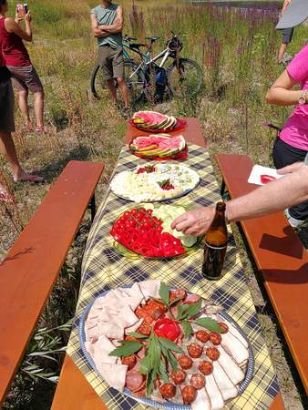 Picnic, Grillen, kalte Platten, Brötchen