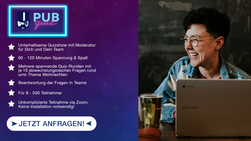 Online Teamevent - Pubquiz Weihnachten!
