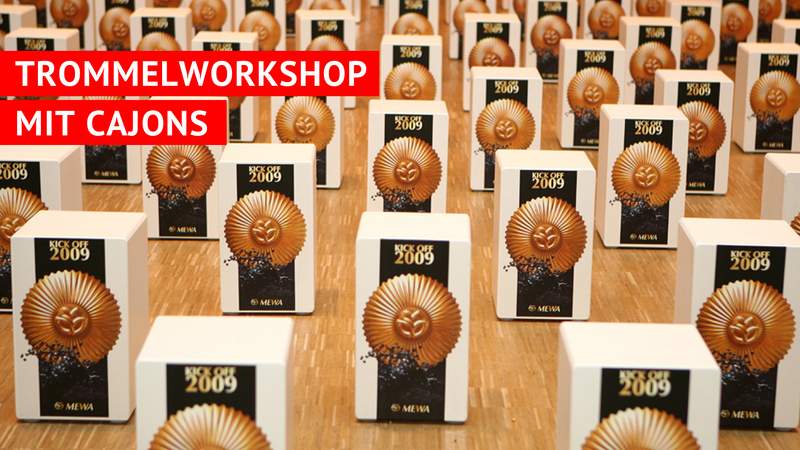 Interaktive Trommelworkshops mit Cajons