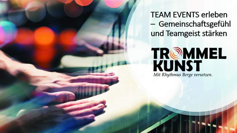 Trommelkunst Team Event Bewegung der Hände Team Event, Gemeinschaft, Home Office