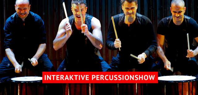 Interaktive Percussionshow DRUM OLÉ Trommelworkshop