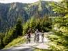 Gruppe bei einer E-Biketour in den Bergen
