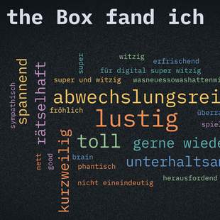 Feedback als Wordwolke zu Out of the Box