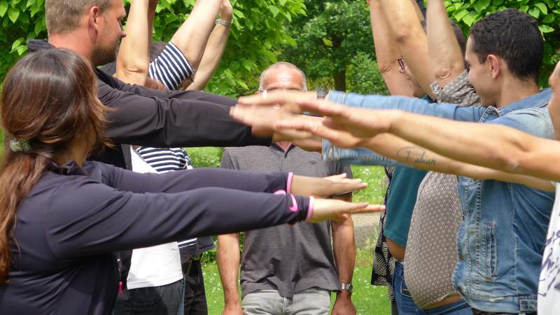 Vertrauenslauf teamtraining