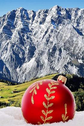 Weihnachtsfeier in den Bayerischen Alpen - Region München