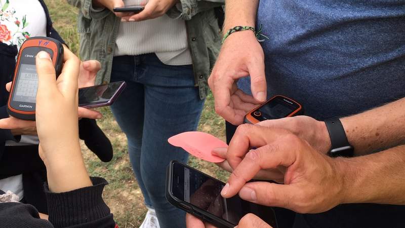 die Koordinaten in den Caches UF DIE GPS GERÄTE ÜBERTRAGEN