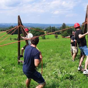 Laufendes A Hindernisparcours