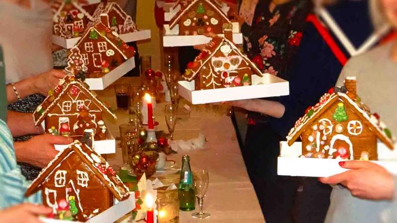 Lebkuchen haus bauen und gestalten