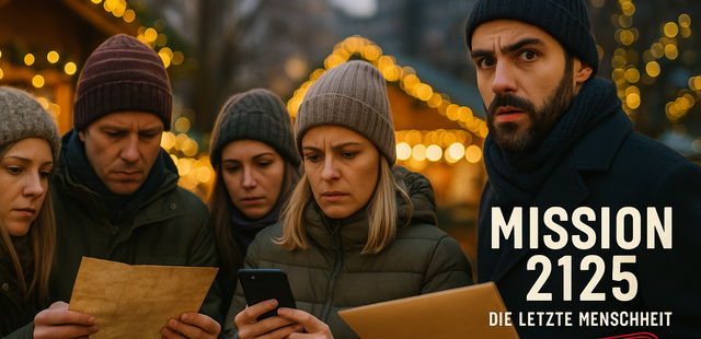 Mission 2125 - Die letzte Menschheit (Weihnachts-Edition) Interaktives Teamevent als Stadtrallye in Düsseldorf Mission 2125