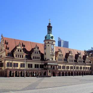 Altes Rathaus am Markt in Leipzig Das Alte Rathaus gehört zu den schönsten Renaissance-Bauten in Deutschland