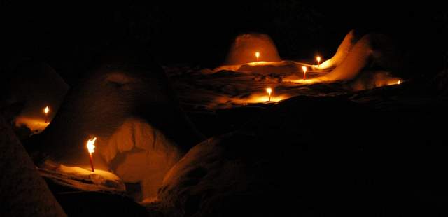 Iglus by Night Iglubauen im Team – das Winterevent