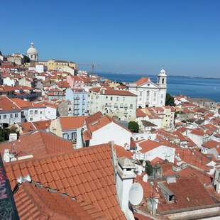 Ein herrlicher Blick über Lissabon und den Tejo