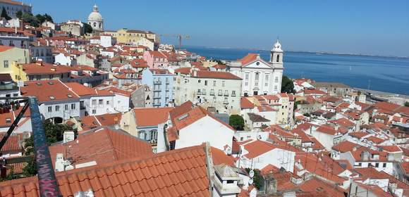 Ein herrlicher Blick über Lissabon und den Tejo