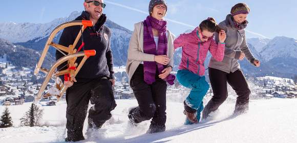 Spaß im Schnee im Allgäu