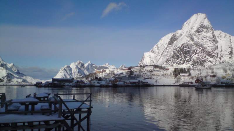 Winterlandschaft auf den Lofoten