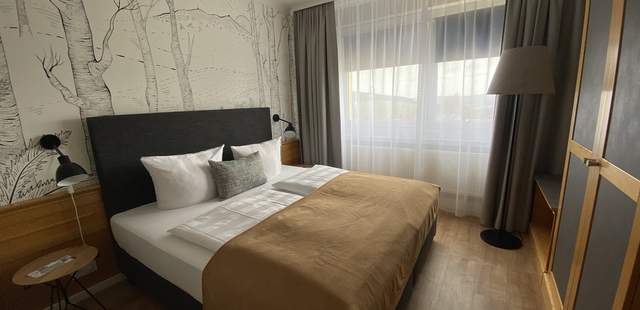 Schlafzimmer im Apartment Premium Plus