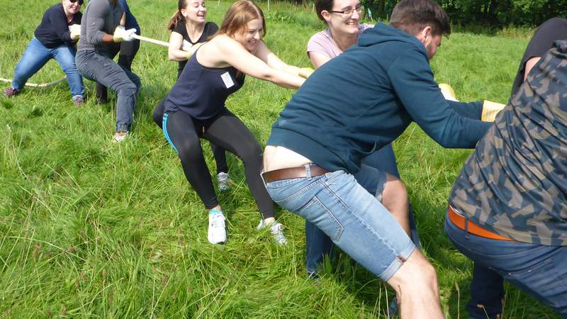 Tauziehen bei den Highland Games