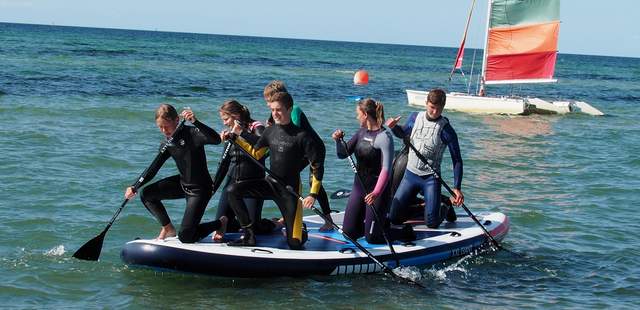 Katamaran segeln + Stand up Paddling Katamaran segeln Ostsee