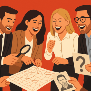 Krimi-Spiel "Tatort Publikum - Mord unter falschen Freunden"