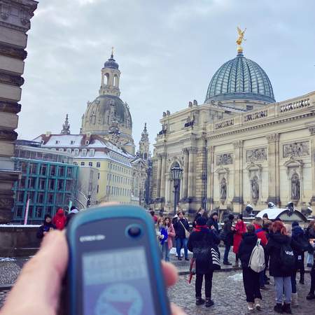 Geocaching+ im Dresdner Großstadtdschungel