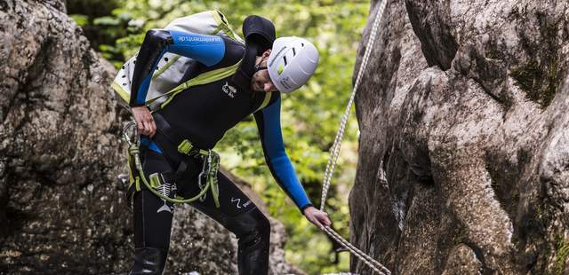 Anfänger Canyoning - aber sicher doch! Anfänger Canyoning Allgäu