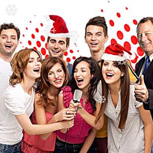 Weihnachtsfeier im Tonstudio