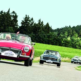 MG und Mercedes in Bayern