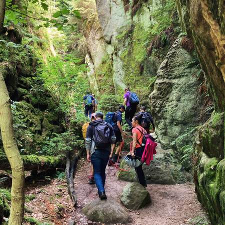 Geocaching deluxe im Felslabyrinth