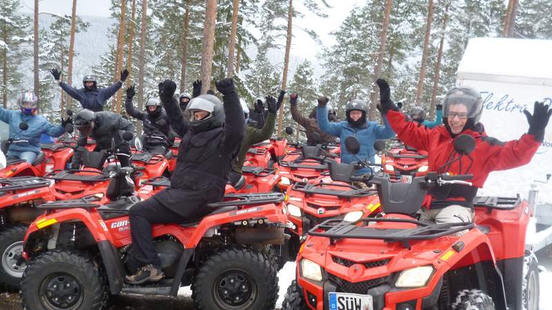 Winter Quad Teambuilding-Safari Fuchsjagd