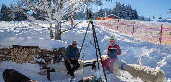 Weihnachtsfeier auf der Alpe Oberstdorf