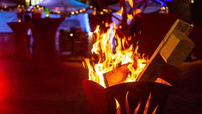 Feuerkörbe sind immer ein Eyecatcher