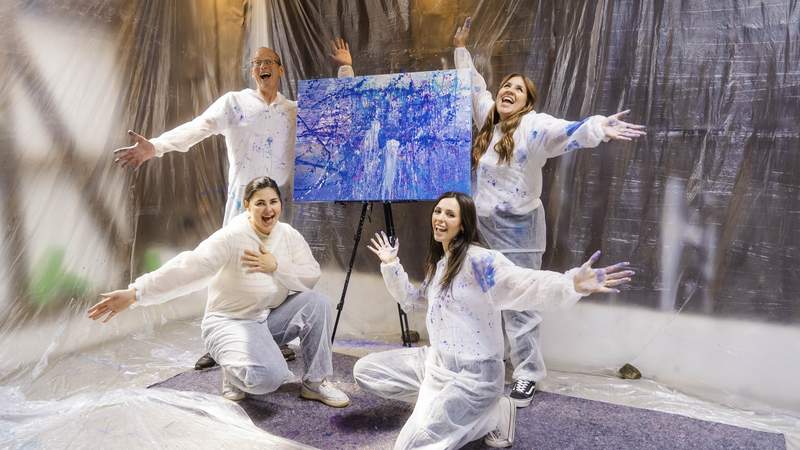 Action Painting, Teamevent, Kunst