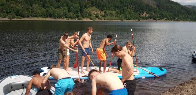 Piratenfahrt auf der Odertalsperre