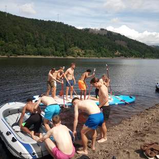 Piratenfahrt auf der Odertalsperre