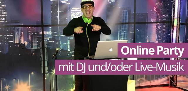 Online-DJ oder Online Live-Band