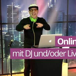 Online-DJ oder Online Live-Band