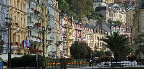 Die historische Altstadt von Karlsbad