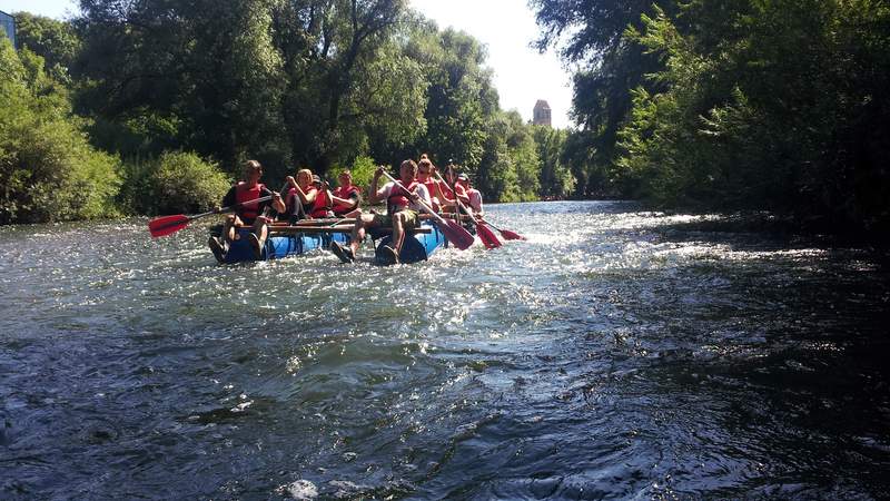 Floßfahrt am Neckar - Grillen (BBQ) 1 Tag XXL