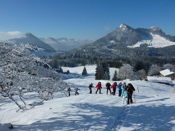 Schneeschuhtour auf der Alm