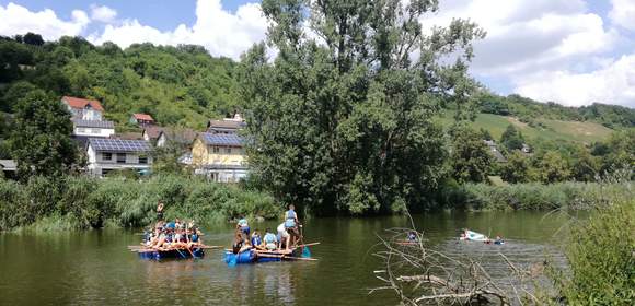 Floßbau ; Teamevent ; Teambuilding