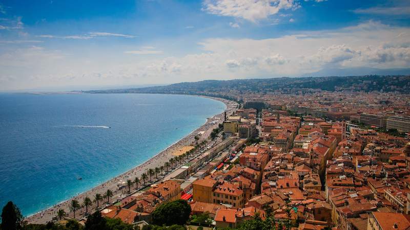Stadtansicht von Nizza Incentive Reise Côte d`Azur