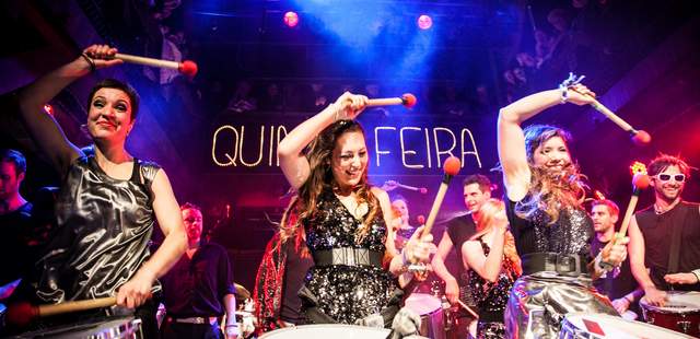 Quinta Feira mobile Trommler*innen