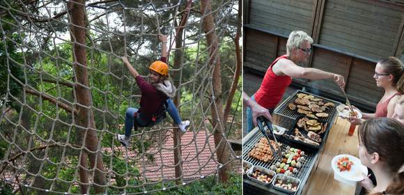 Im Rietberger Wald: Klettern & Grillen