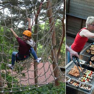 Im Rietberger Wald: Klettern & Grillen