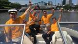 Speedboot Fahren auf dem Main