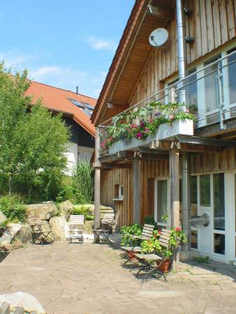 Ferienhausterrasse im Landhotel Am Rothenberg