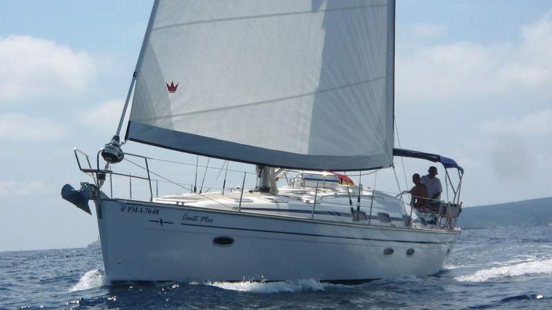 Auf der Segelyacht vor Mallorca