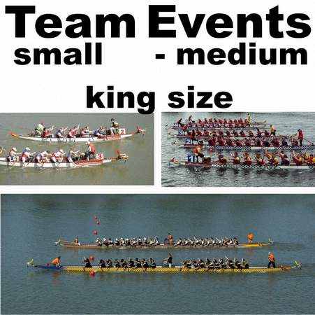 Team Events in small, medium & king size Drachenbooten, drachenboot, dragon boat, event, drachenbootfahren, drachenbootrennen, rennen, fahren, paddeln