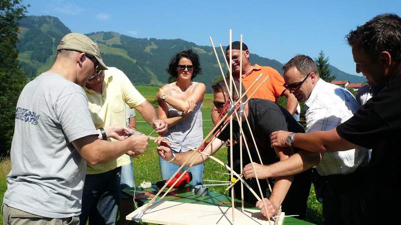Eierkatapultbau Der Eierkatapultbau