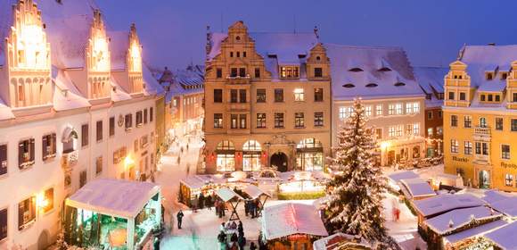 Markt, Weihnachten, Lichter, Stimmung, Gruppe